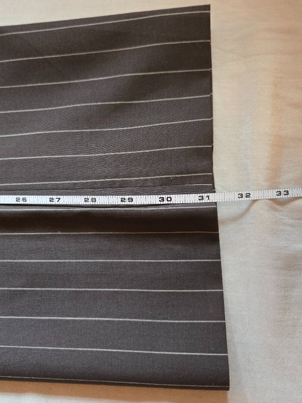 LOFT Laura Fit Brown Pinstripe Wool Blend Trouser Pants Size 8 Workwear Career - Picture 9 of 15